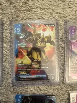 Gundam Card Game lot of 16, GD03 R/ LR cards - Includes Barbatos Lupus LR - Image 3