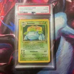 Pokemon TCG Venusaur Base Set 2 Holo Unlimited Rare PSA 4 1999 Pokemon Card - Image 1