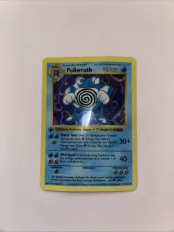 1ST EDITION Poliwrath Holo Foil Rare Base Set 13/102 1999 Pokemon TCG Card - Image 1