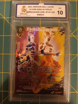Dragon Ball Super Card Game Ss Son Goku & Friza Miraculous Comeback Graded Mgc10 - Image 1