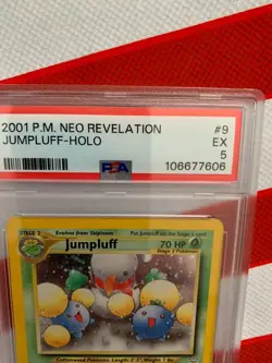 PSA 2001 P.M. NEO REVELATION, JUMPLUFF -HOLO #9 SHARP CARD - Image 3