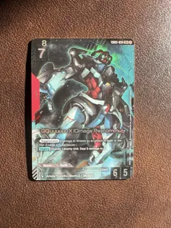 Gundam Card Game Steel Requiem GQuuuuuuX (Omega Psycommu) GD03-034 LR+ Alt Art - Image 1