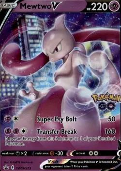 Mewtwo V Holo Promo SWSD SWSH: Sword & Shield Promo Cards SWSH223 LP - Image 1