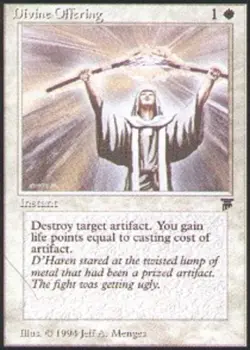 1 x Divine Offering - Legends - Heavy Play - MTG - Image 1
