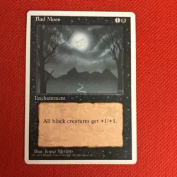 MTG {BAD MOON} 4th Edition Reg Rare #120 NM/Unplayed Vintage Magic *Ships Free* - Image 1