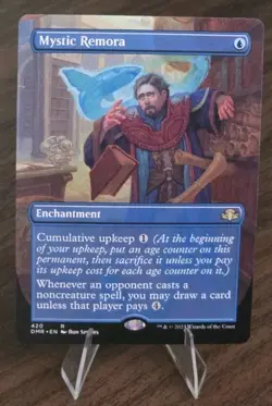 MTG Mystic Remora (Borderless) Dominaria Remastered Regular Free Shipping - Image 1