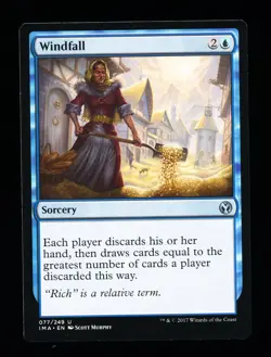 * * 1x Windfall x1 * * Iconic Masters MTG NM Near Mint - Image 1