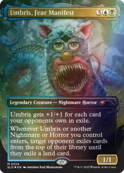 Umbris, Fear Manifest #2324 (NM) (Rainbow Foil) Secret Lair Furby SLD MTG Magic - Image 1