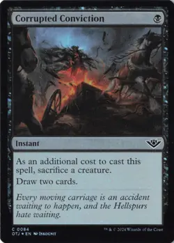 Corrupted Conviction C Outlaws of Thunder Junction 84 NM Foil - Image 1