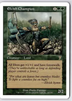 Elvish Champion 7th Edition Regular LP R 240/350 - Image 1