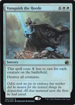 Vanquish the Horde R Innistrad: Midnight Hunt 41 NM Foil - Image 1