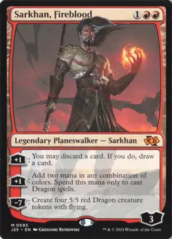 Sarkhan, Fireblood M Foundations Jumpstart 593 NM - Image 1