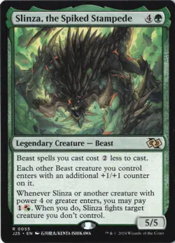 Slinza, the Spiked Stampede (Anime) R Foundations Jumpstart 55 NM - Image 1