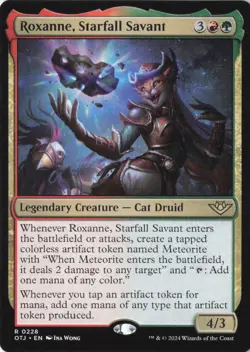 Roxanne, Starfall Savant R Outlaws of Thunder Junction 228 NM - Image 1