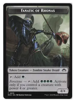 Fanatic of Rhonas Token T Modern Horizons 3 15 NM - Image 1