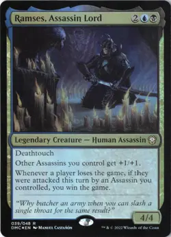 Ramses, Assassin Lord R Commander: Dominaria United 39 NM Foil - Image 1