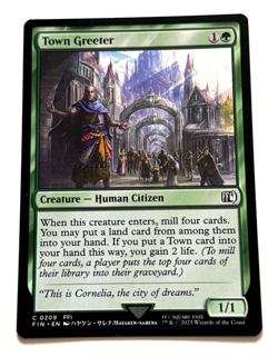 Town Greeter 0209 Magic The Gathering MTG Final Fantasy FF NM - Image 1