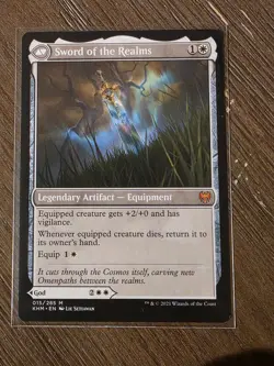 Halvar, God of Battle Kaldheim MTG Magic the Gathering NM Sword of the Realms - Image 2