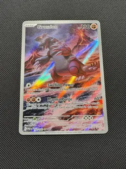 Pokemon TCG Groudon 199/182 Sv04: Paradox Rift Illustration Rare Near Mint - Image 2
