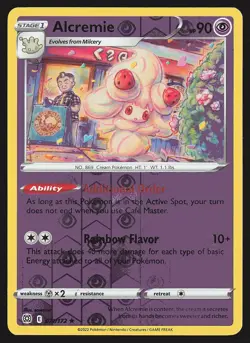 SWSH09: Brilliant Stars Alcremie #071/172 Reverse Holo Pokemon Card - Image 1