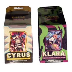Set of 2 Pokemon Cyrus and Klara Premium Tournament Collection New Sealed - Image 1