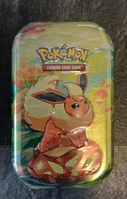 Vaporeon and Flareon Pokemon TCG Prismatic Evolutions Tin Factory Sealed Brand N - Image 2