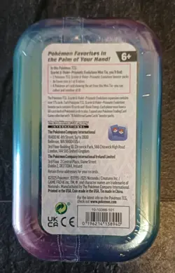 Vaporeon and Flareon Pokemon TCG Prismatic Evolutions Tin Factory Sealed Brand N - Image 5