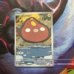 Stunfisk- 118/086 - SV: White Flare Illustration Rare Pokemon TCG NM - Image 1