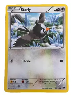 New: 2013 Pokemon TCG Starly 95 Plasma Freeze Regular Common - Image 1