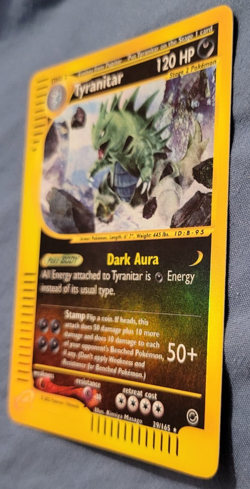 Tyranitar 66/165 Expedition 2002 Reverse Holo e-Series Pokemon TCG LP - Image 2