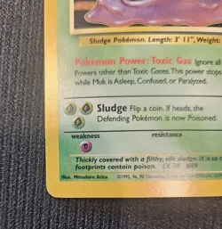 Pokemon Muk 13/62 Holo Rare Fossil - Image 3