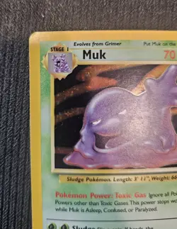 Pokemon Muk 13/62 Holo Rare Fossil - Image 4
