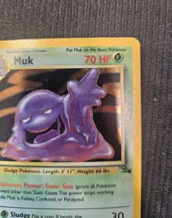 Pokemon Muk 13/62 Holo Rare Fossil - Image 5