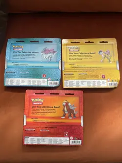 Pokemon TCG Legendary Beasts Pin Blister Bundle - SEALED - Entei Raikou Suicune - Image 2