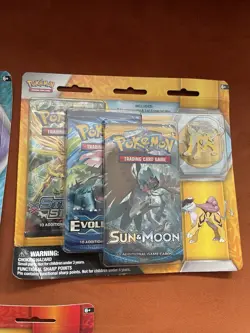 Pokemon TCG Legendary Beasts Pin Blister Bundle - SEALED - Entei Raikou Suicune - Image 4