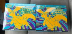 2x Pokemon TCG Ascended Heros Elite Trainer Box ETB Factory Sealed New - Image 1