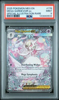 PSA 9 Mega Gardevoir EX 178/132 Special Illustration Rare Mega Evolution Pokemon - Image 1