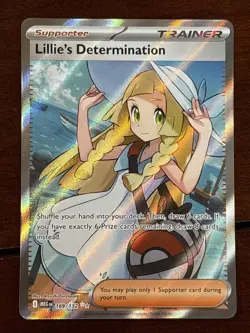 Pokemon Mega Evolution Lillie’s Determination 169/132 Full Art Holo Rare - Image 1