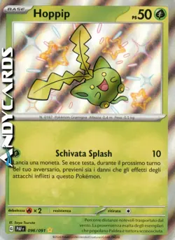 HOPPIP 096/091 • Rara Shiny • Destino di Paldea PAF POKEMON - Image 1