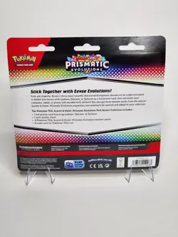 PRISMATIC EVOLUTIONS TECH STICKER COLLECTION LEAFEON POKEMON BLISTER PACK - Image 2