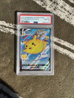 Pokemon Flying Pikachu VMAX Celebrations 007/025 Holo Ultra Rare PSA 10 GEM Mint - Image 1
