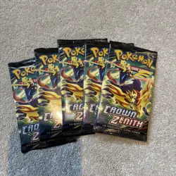 Pokemon TCG - Crown Zenith - 5x Booster Pack - Sealed - Image 1