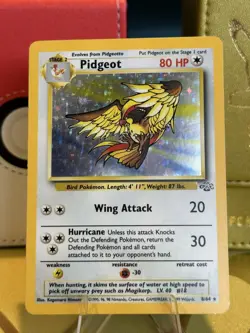 Pokemon TGC Pidgeot 8/64 Jungle 1999 Holo NM - Image 2