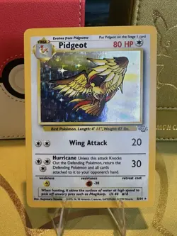 Pokemon TGC Pidgeot 8/64 Jungle 1999 Holo NM - Image 5