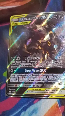 Pokemon Umbreon and Darkrai gx tag team black star promo - Image 1