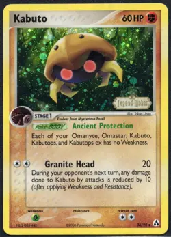 Legend Maker Kabuto 36/92 Stamped Reverse Holo:Pokemon TCG -LP - Image 1