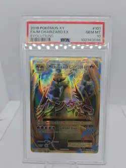 Pokemon TCG M Charizard EX #101/108 Evolutions, PSA Gem MT 10 - Image 1