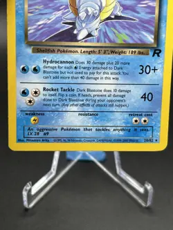Pokemon TCG Team Rocket Dark Blastoise Non-Holo 20 LP - Image 3
