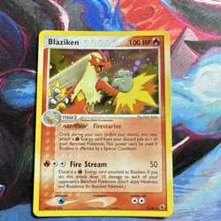Pokemon Blaziken 3/109 EX Ruby & Sapphire Holo Rare Stage 2 100 HP 2004 - Image 1