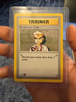 Pokemon Professor Oak 1st Edition Base Set Shadowless 88/102 NM - Image 1